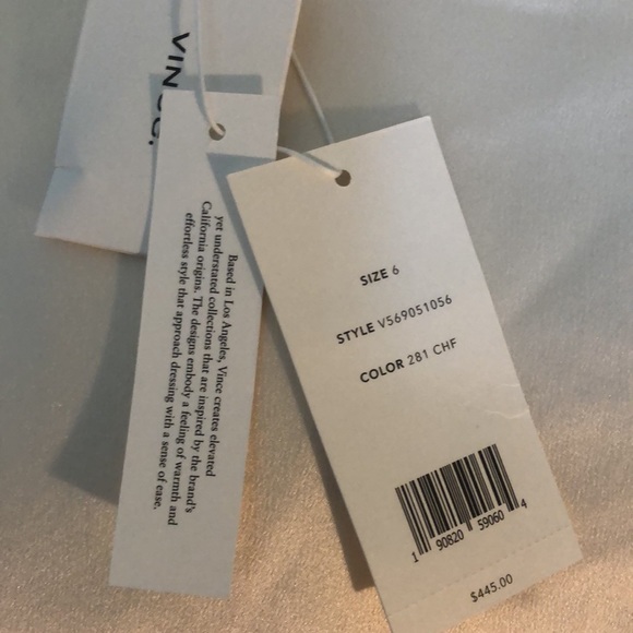 NWT Vince Cream Shirt Dress sz 6 - Picture 10 of 11